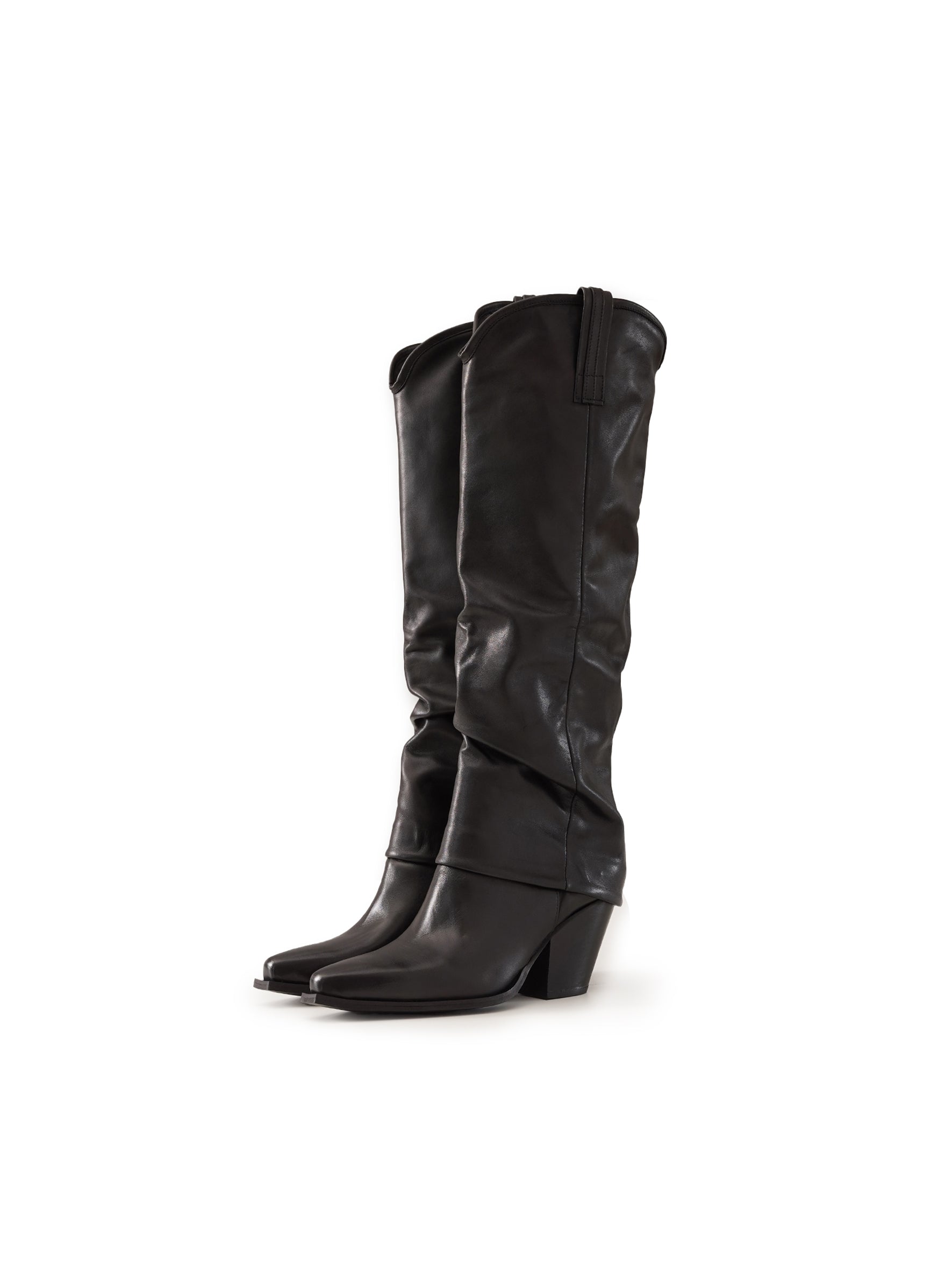 Schwarzer Stiefel